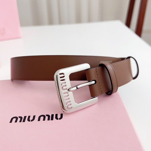 MIU 시티 로고 벨트 W 2