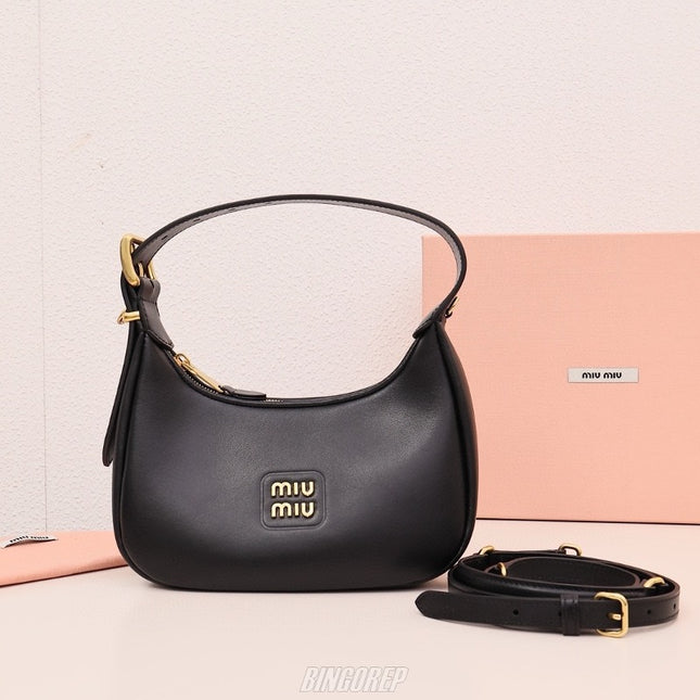 MIU 로고 레더 호보백