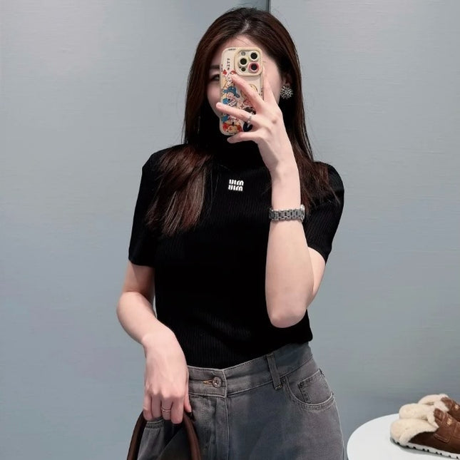 MIU 인타르시아 로고 터틀넥