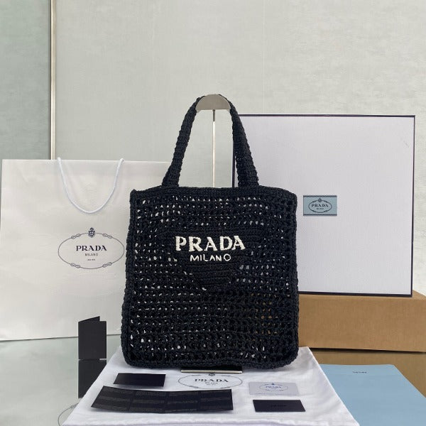 PRA 라피아 네트백