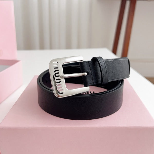 MIU 시티 로고 벨트 W 1