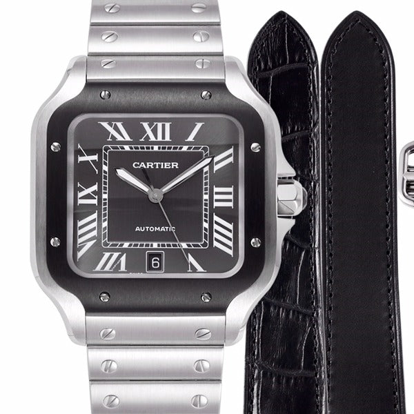 CARTIER 산토스 라지 40mm 그레이